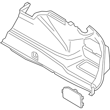 BMW 51477373572 Trunk Trim Panel, Right