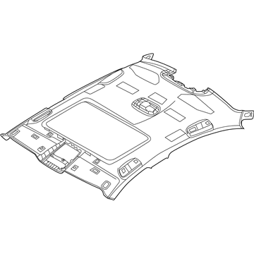 BMW 51447419739 Headlining, Lift-Up & Slide-Back Sunroof