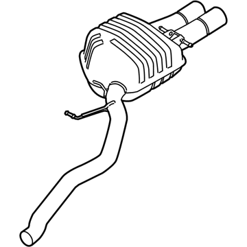 2009 BMW M6 Exhaust Resonator - 18307837061