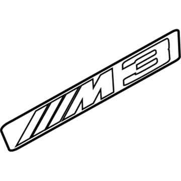 BMW 51138042228 Fender Grille Emblem Right
