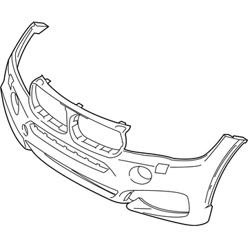 BMW 51118065885 Panel, Bumper, Primed, Front