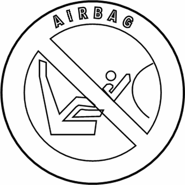 BMW 71239199611 Instruction Notice, Passenger'S Airbag