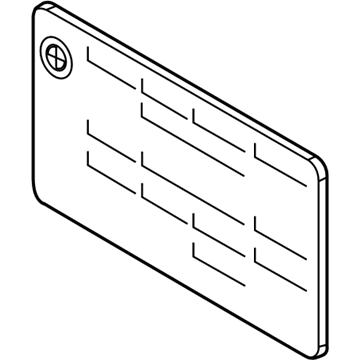 BMW 71239193353 Label, Coolant