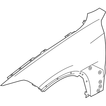 BMW 41007497289 SIDE PANEL, FRONT LEFT