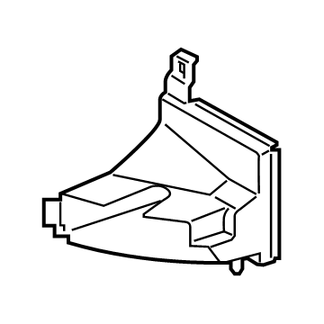 BMW 51748073953 AIR DUCT, EXTERIOR RADIATOR