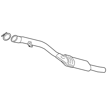 BMW Z4 Exhaust Pipe - 18307934416