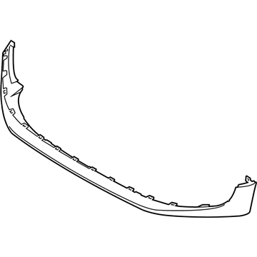 51117301622 BMW Black Band Of Spoiler, Front Illustration 1 of 1