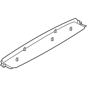 BMW 51497172121 Upper Trunk Lid Trim Panel