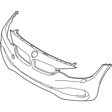 BMW 51117363281 Panel, Bumper, Primed, Front