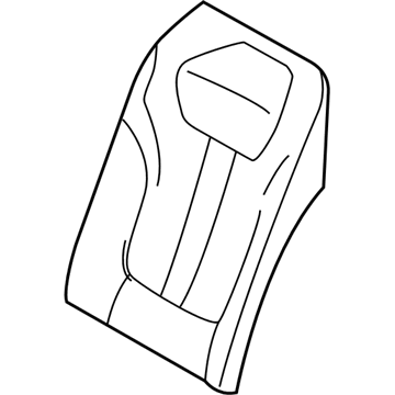 BMW 52207413310 Basic Backrest Leather Cover, Right