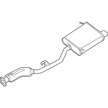 BMW Z3 Exhaust Pipe - 18101433388