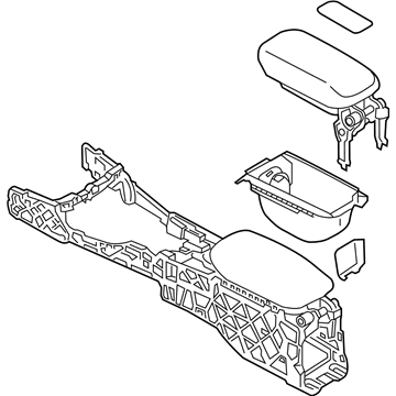 BMW 51166834047 Centre Console, Centre Armrest