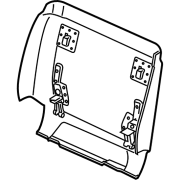 BMW 52108061225 Rear Panel, Comfort Seat, Bottom