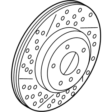 BMW 34206797598 Brake Disc, Ventilated, W/Holes, Rear