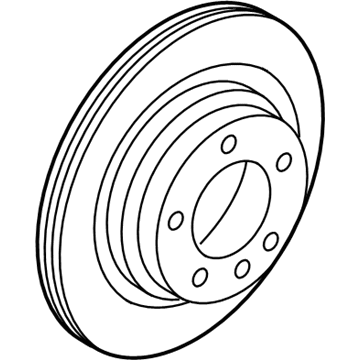 BMW 34206797605 Brake Disc, Lightweight, Ventilated