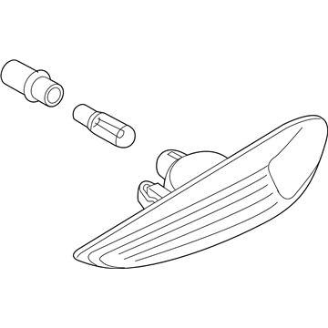 BMW 63133418448 Addition. Turn Indicator Lamp, Right White