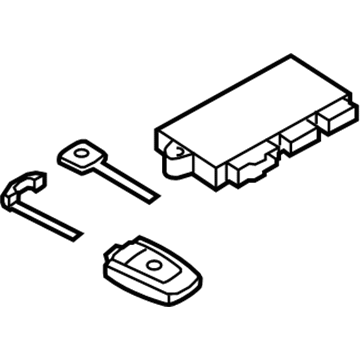 BMW 51210037281 Set Of Keys With Cas Control Unit