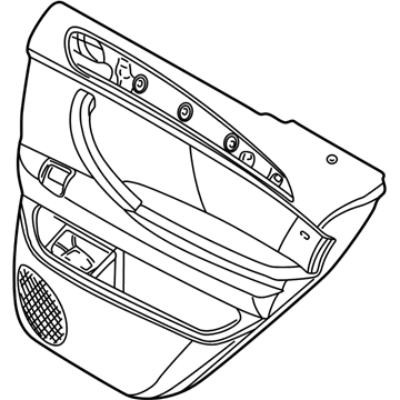 BMW 51428250214 Door Trim Panel, Rear, Right