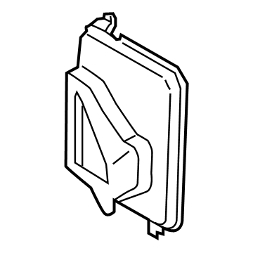 BMW 51747423966 AIR DUCT, EXTERIOR RADIATOR