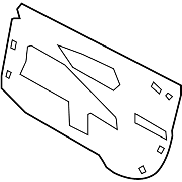 BMW 51417479156 ACOUSTIC NONWOVEN FRONT RIGH