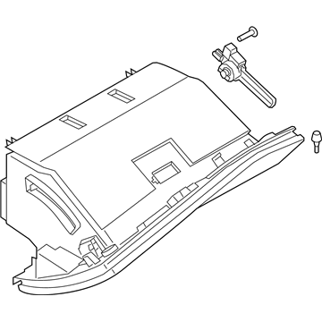 BMW 51166835861 GLOVE BOX SENSATEC