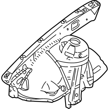 BMW 41148222125 Front Left Wheelhouse