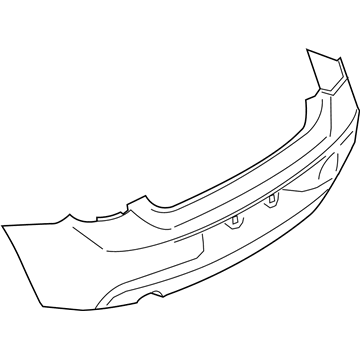 BMW 51127480135 Panel, Bumper, Primed, Rear