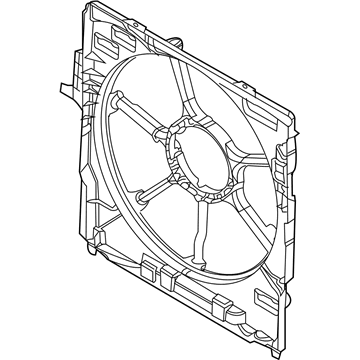 BMW X5 Fan Shroud - 17427598737