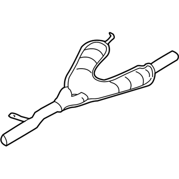 BMW 530i Exhaust Pipe - 18107504979