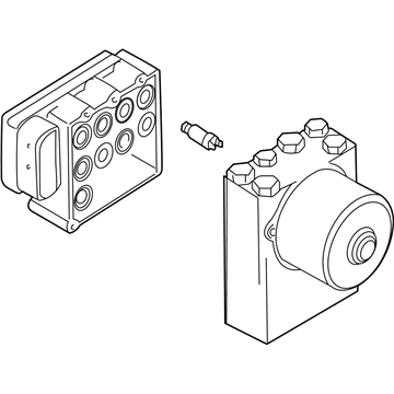 BMW 530i ABS Pump And Motor Assembly - 34516756341