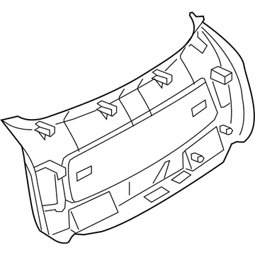 BMW 51497370409 Trim Panel, Trunk Lid, Centre