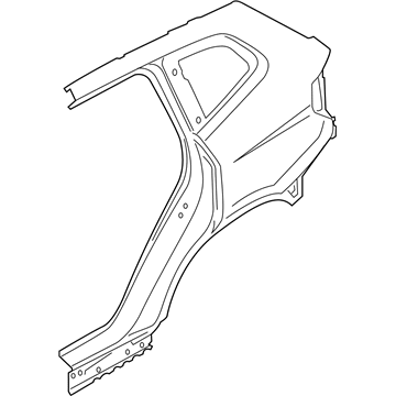 BMW 41007955006 Right Rear Side Panel