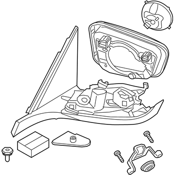 BMW 51169498927 Heated Outside Mirror, Memor