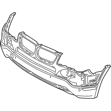 BMW 51113445877 Trim Panel, Bumper, Front