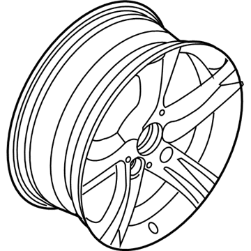 BMW 36116796244 Disc Wheel, Light Alloy, Reflex-Silber