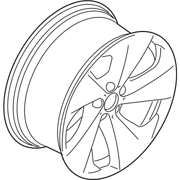 BMW 36116791415 Disc Wheel, Light Alloy, Front Left