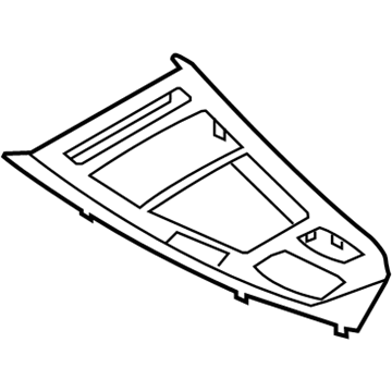 BMW 51169150233 Trim, Centre Console,Fineline,Anthracite