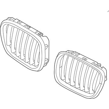 BMW 51137294485 Grille, Front, Left