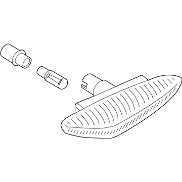 BMW 63137165741 Addition. Turn Indicator Lamp, Left White