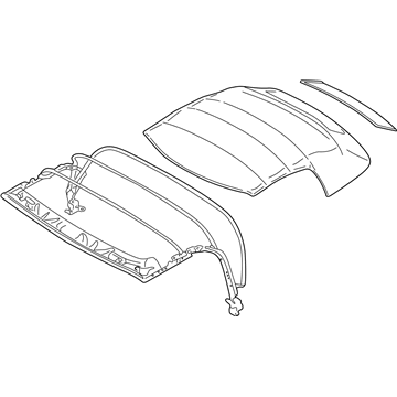 BMW 54348411534 Folding Top With Head Lining