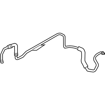 BMW 17222283581 Transmission Oil Cooler Line, Return