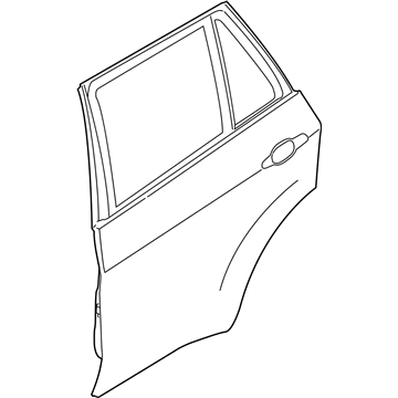 BMW 41517386744 Door, Rear Right