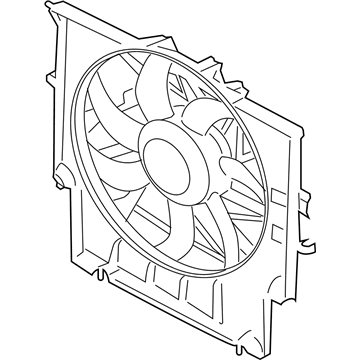 2011 BMW X3 Cooling Fan Assembly - 17427593850