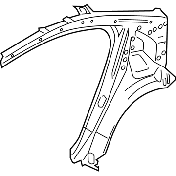 BMW 41217240455 Side Frame, Inner Rear Left