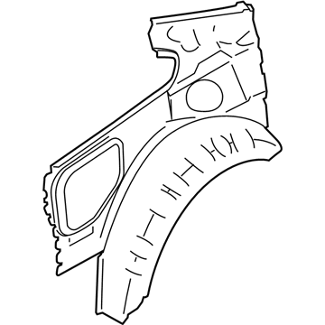 BMW 41007343101 Wheel-House Inner Panel, Rear Left