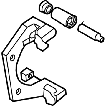 2008 BMW 760Li Brake Caliper Bracket - 34216753681