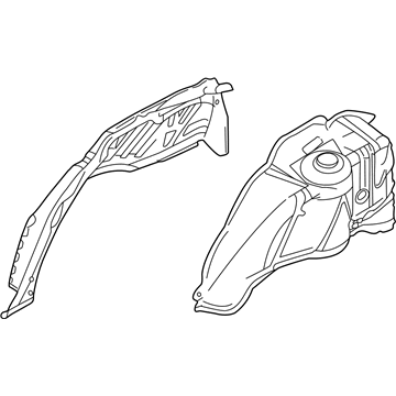 BMW 41147892719 Rear Left Wheelhouse