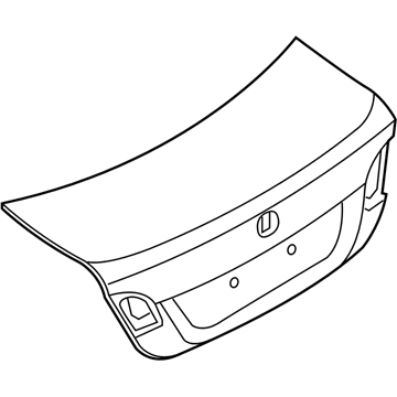 BMW 41627181144 Tailgate With Hole For Lock Barrel