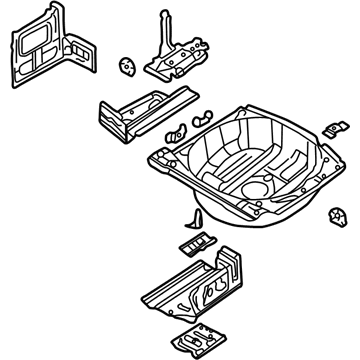 BMW 41127895619 Trunk Floor