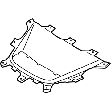 BMW 51137384341 Air Duct, Engine Compartment Lid, Primed